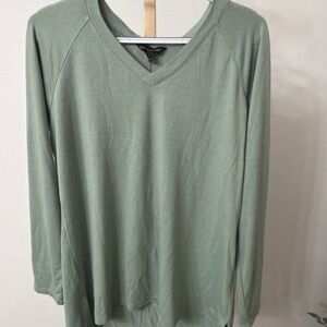 Banana Republic Sage Long Sleeve V-Neck Top